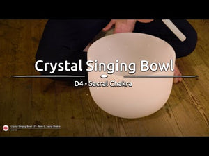 13" / 33cm Sacral Chakra Crystal Singing Bowl D | 432Hz