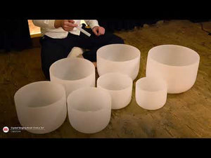 Crystal Singing Bowl Chakra Set - C D E F G A B ø 20-35 cm