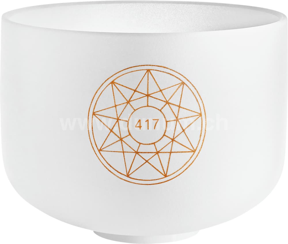 10" / 25cm Solfeggio Kristallklangschale - Re 417Hz / G#4 | Klangschalen & Stimmgabeln | Dunum.ch