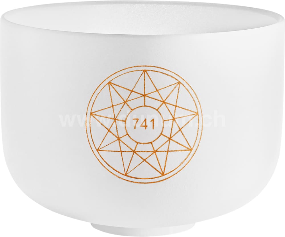 10" / 25cm Solfeggio Kristallklangschale - Sol 741Hz / F#4 | Klangschalen & Stimmgabeln | Dunum.ch