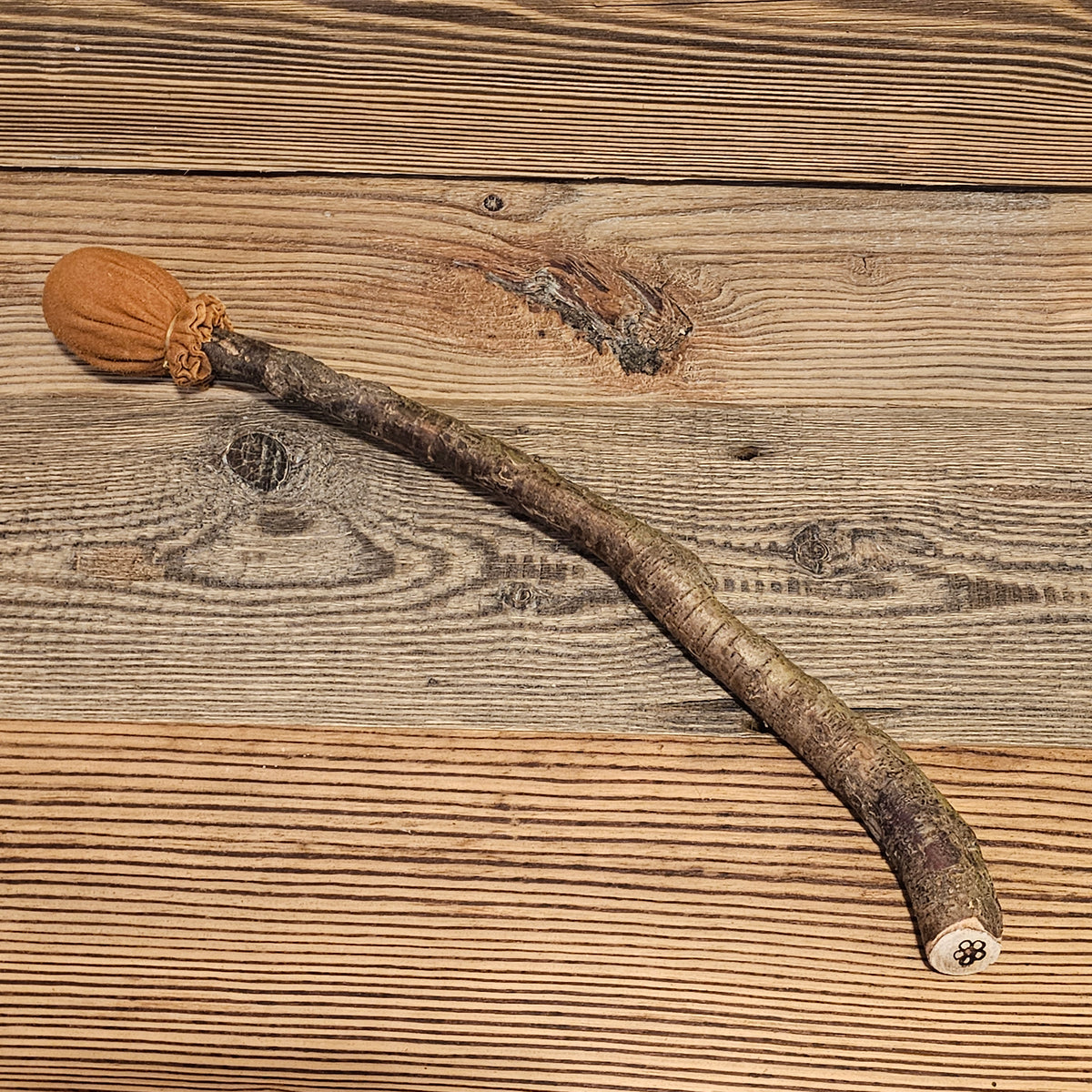Drumstick leather/root stick