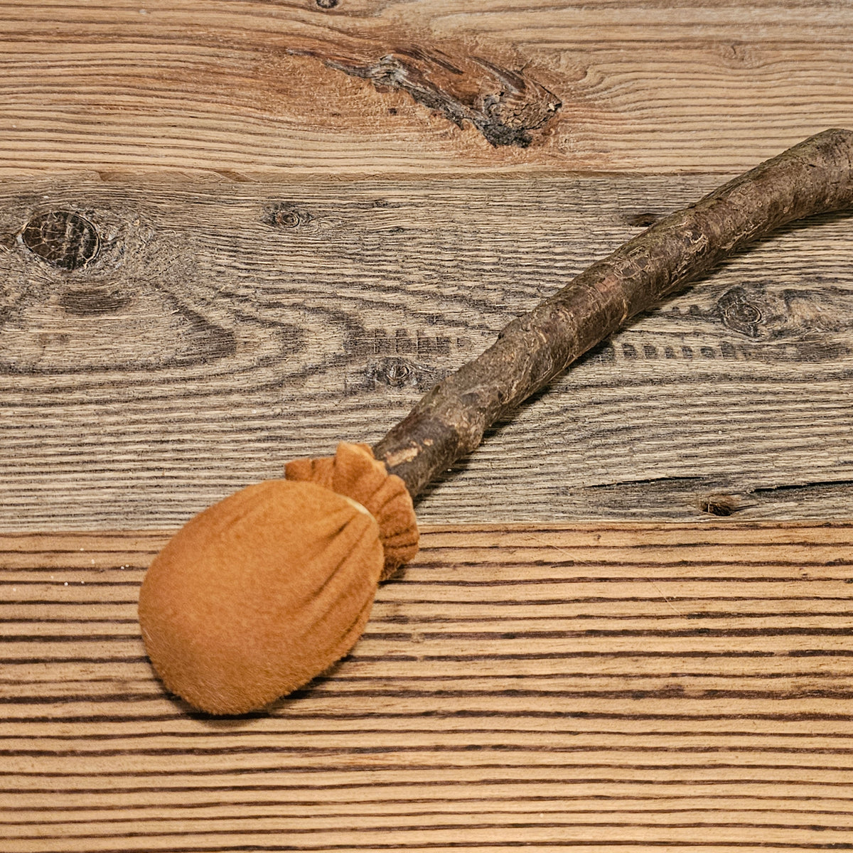 Drumstick leather/root stick