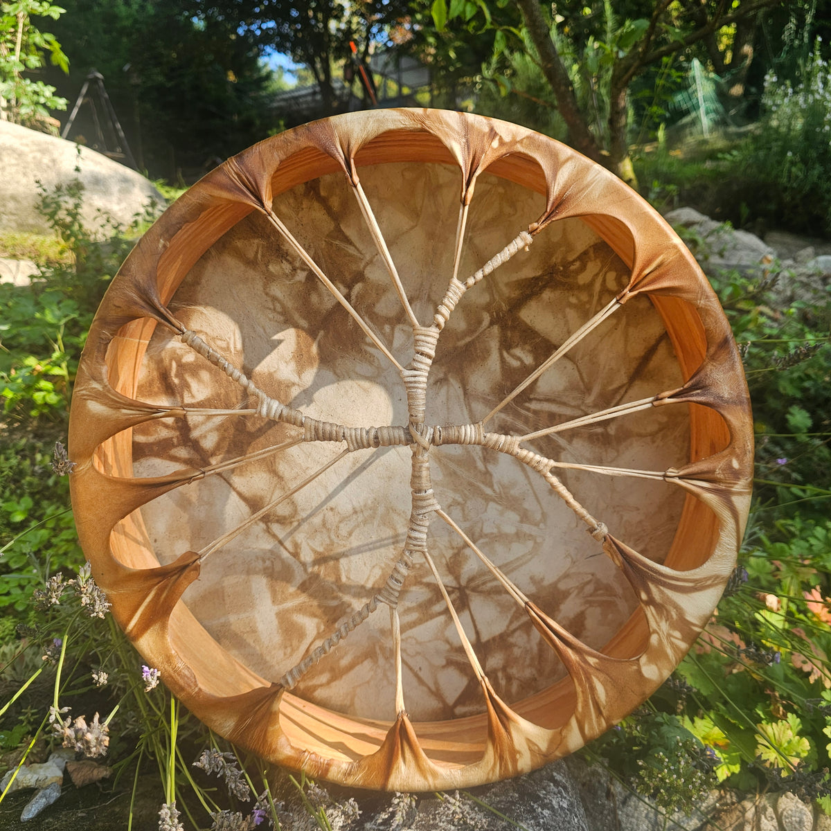Full moon shaman drum ø 40 cm - deer larch