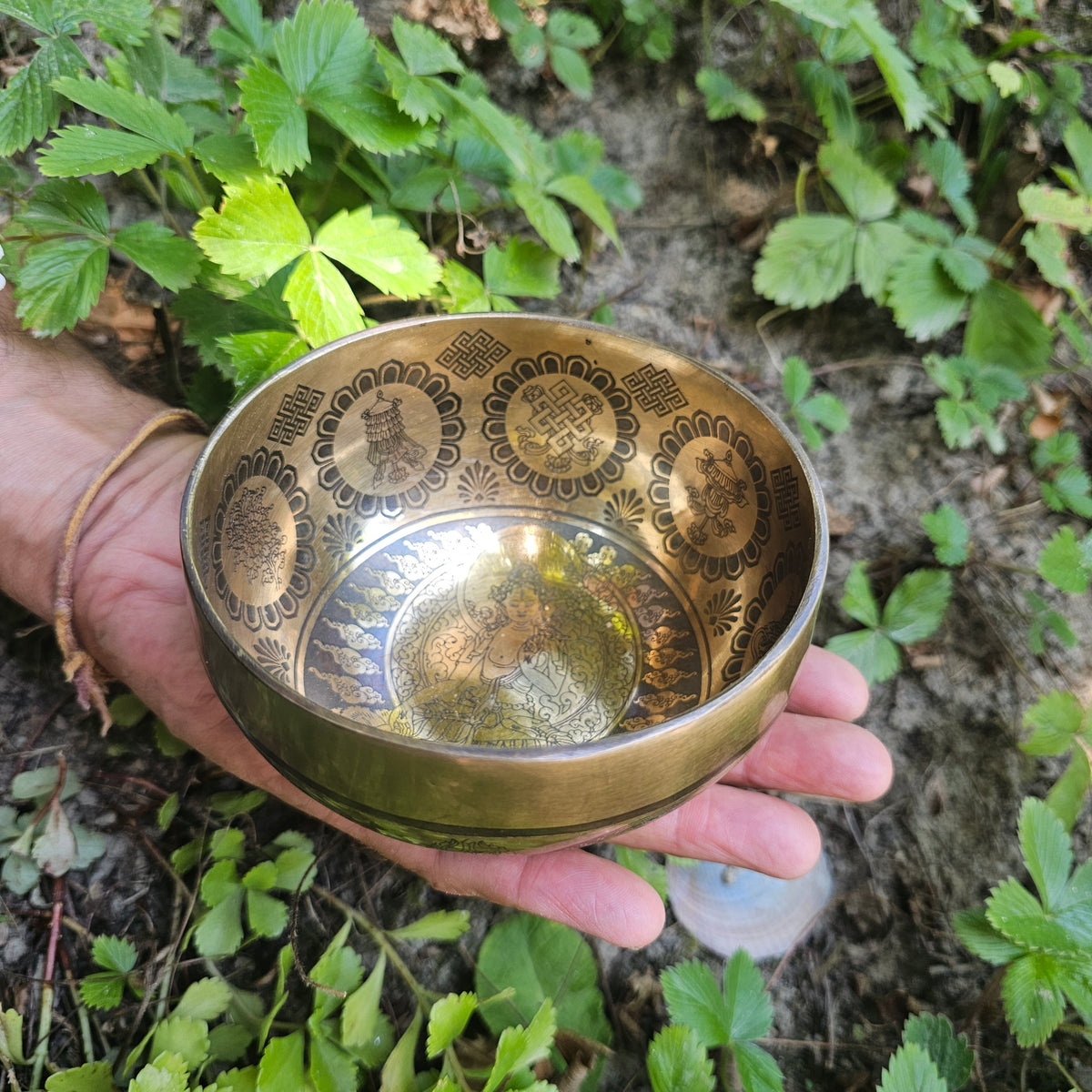 Tibetische Klangschale - Weisse Tara ø 12 cm