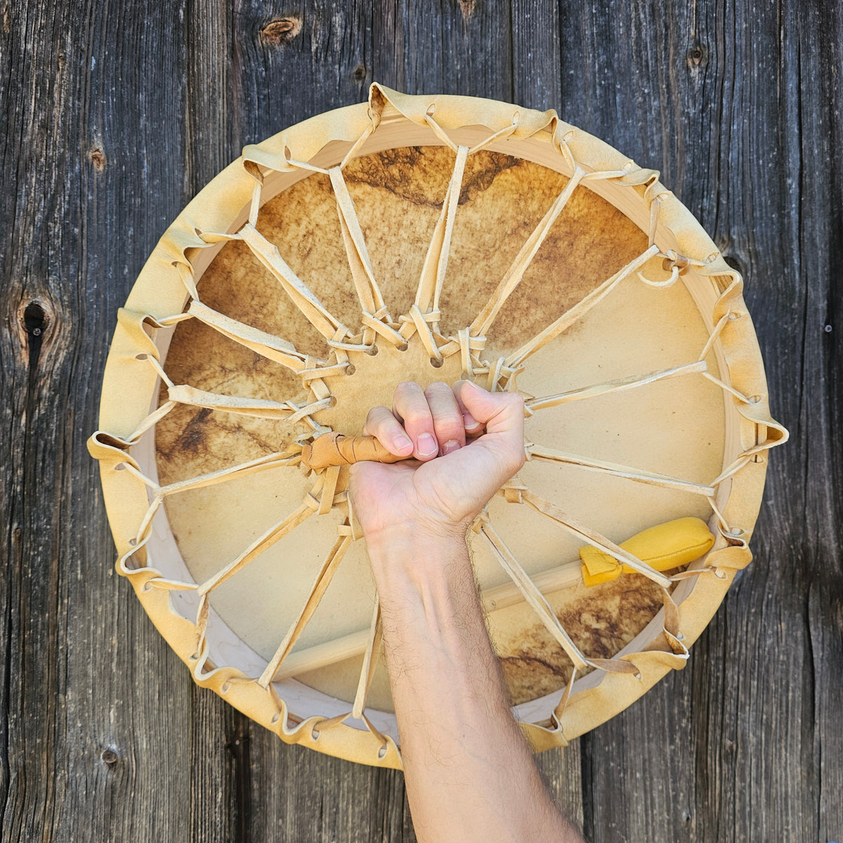 Cherokee tambour Amérique du Native ø 45 cm - buffle