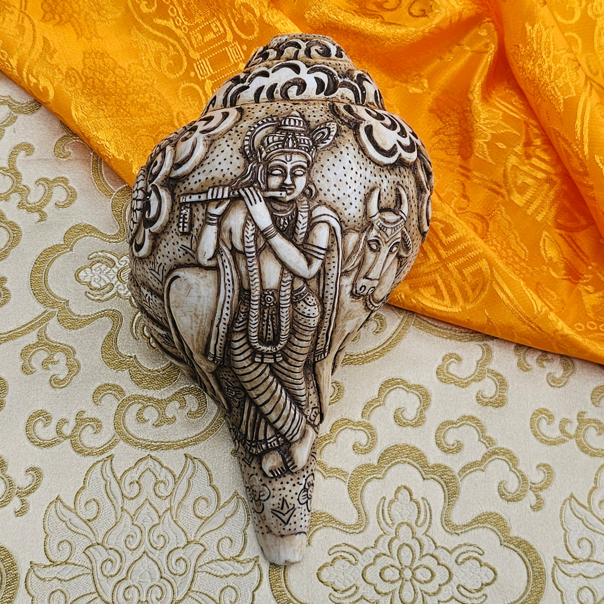 Muschelhorn Krishna