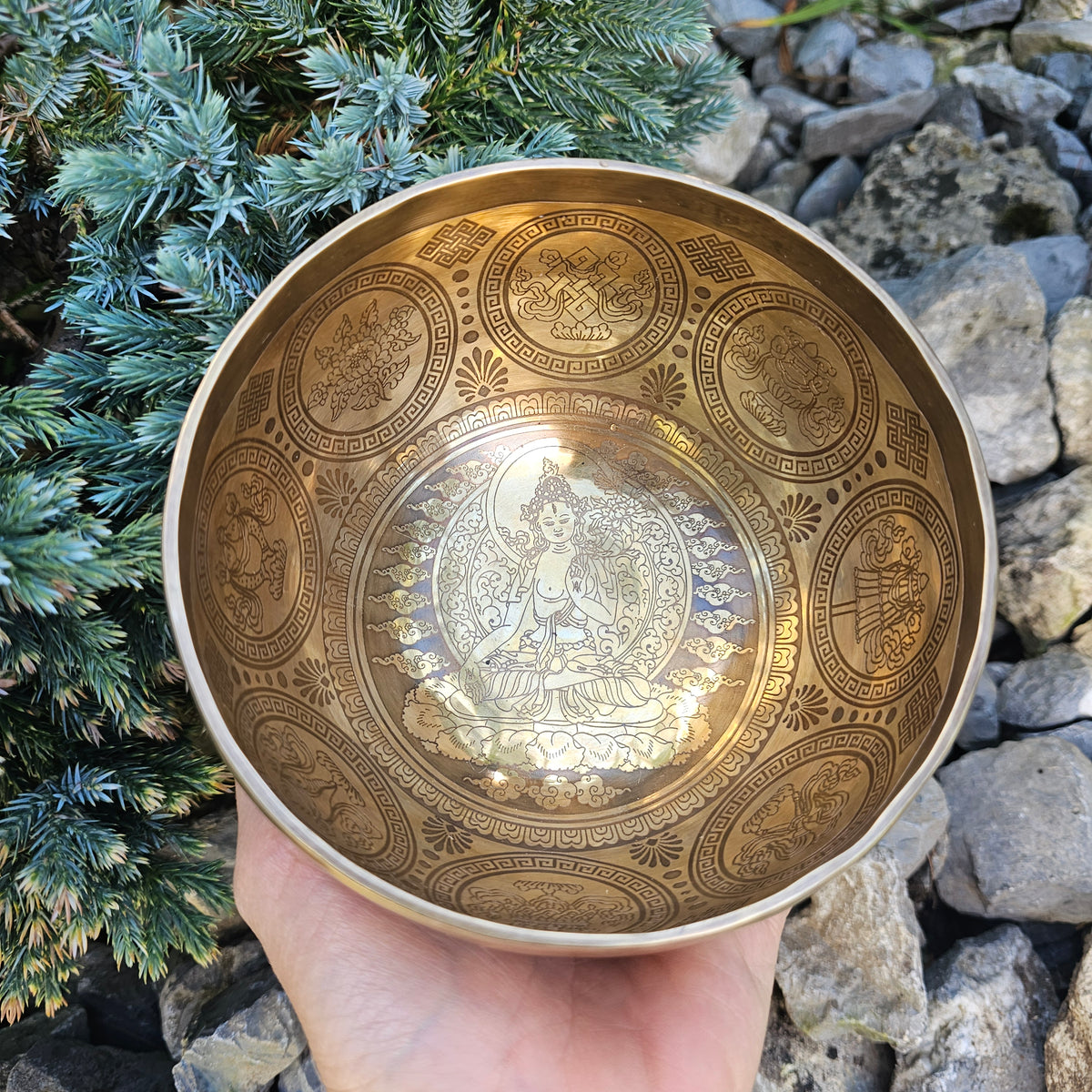 Tibetische Klangschale - ø 13.5 cm | Sakral Chakra