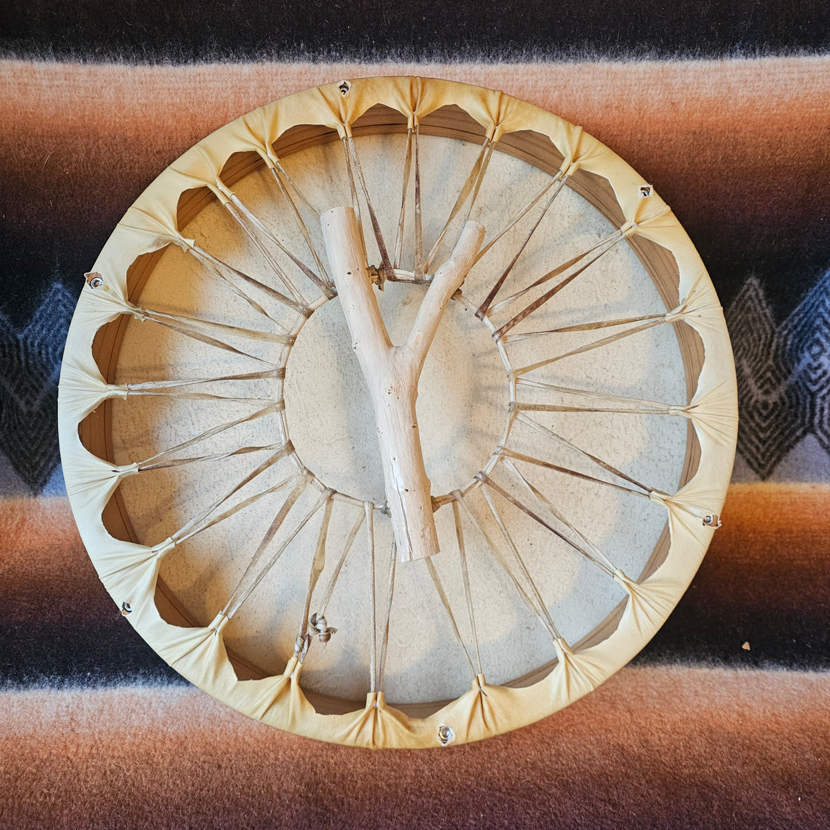 Tambour de chaman de la nouvelle lune ø 40 cm - accordable - cerf sika