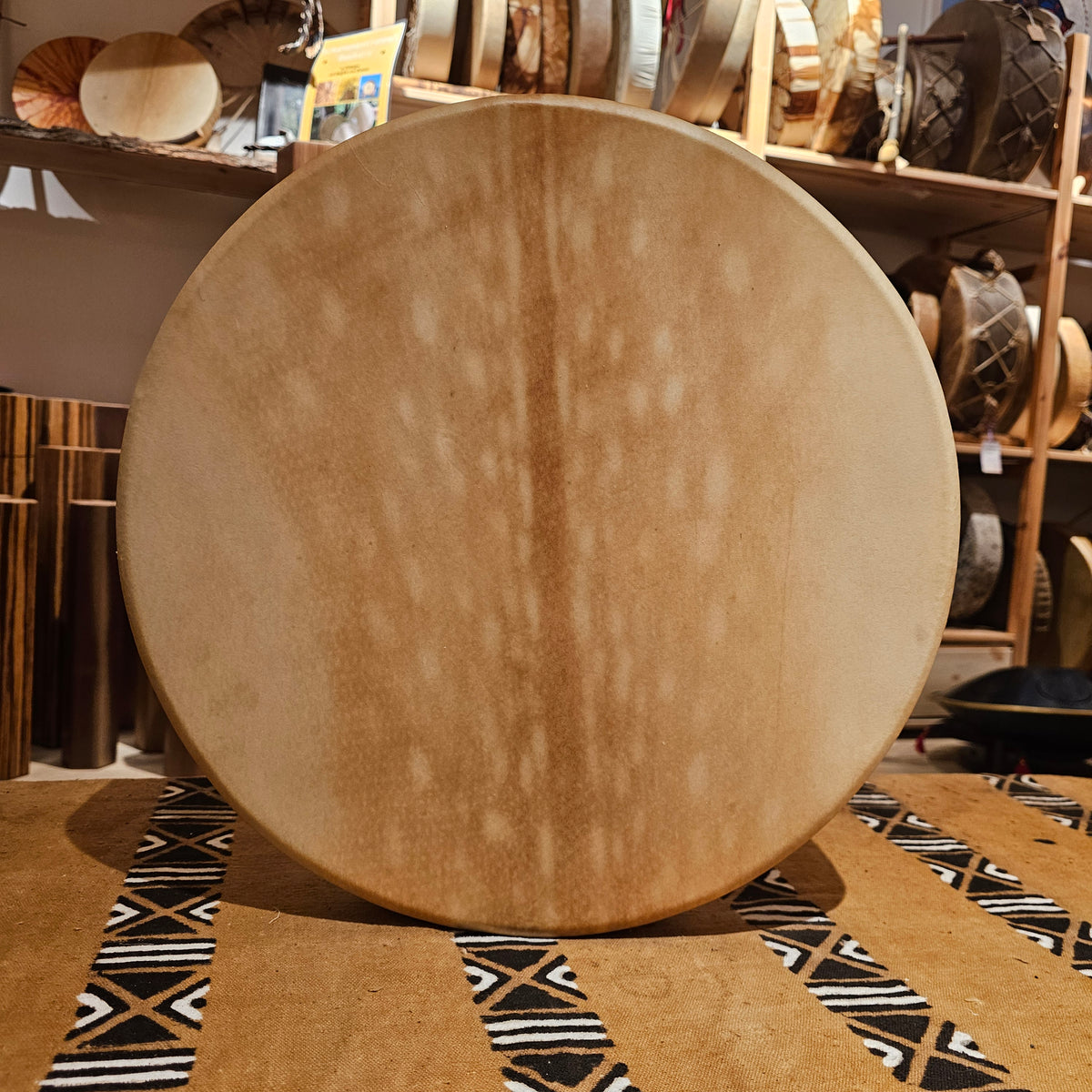 Tambour de chaman de la nouvelle lune ø 40 cm - accordable - cerf sika