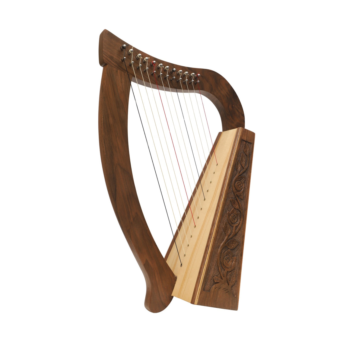 12-saitige O'Carolan Harfe | Keltische Harfe | Walnuss