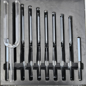 Crystal tuning fork - Chakre Set - 432 hz