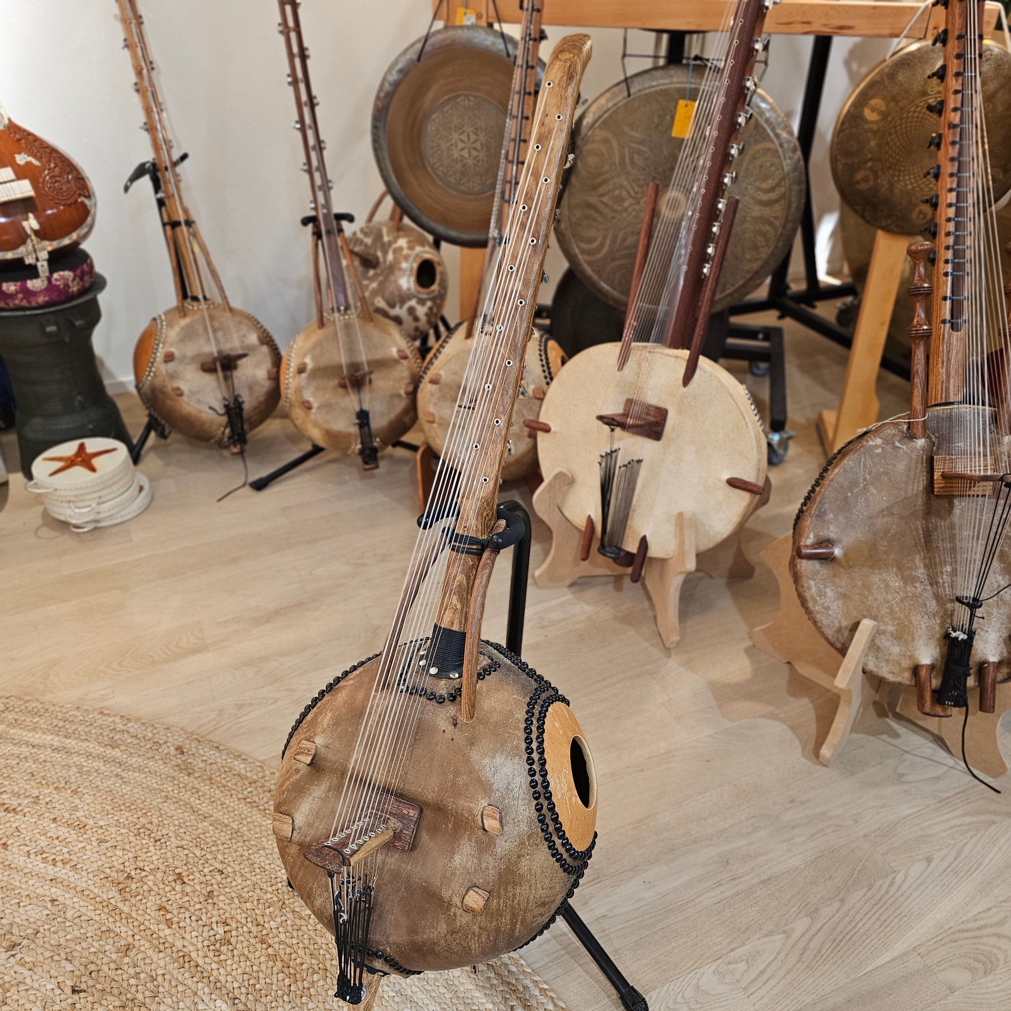 Kamelen Goni 14 Saiten mit Tasche | Saiteninstrumente | Kora N'Goni | Dunum.ch