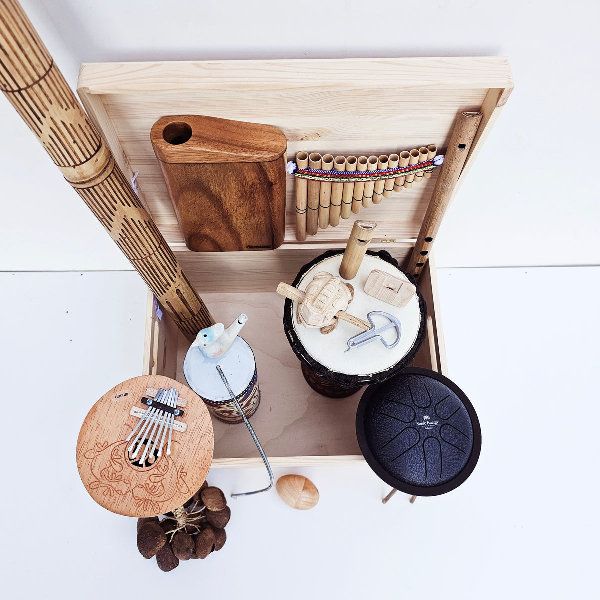 Boîte à instruments pour l&#39;éveil musical