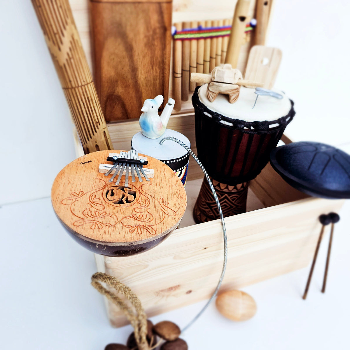Boîte à instruments pour l&#39;éveil musical
