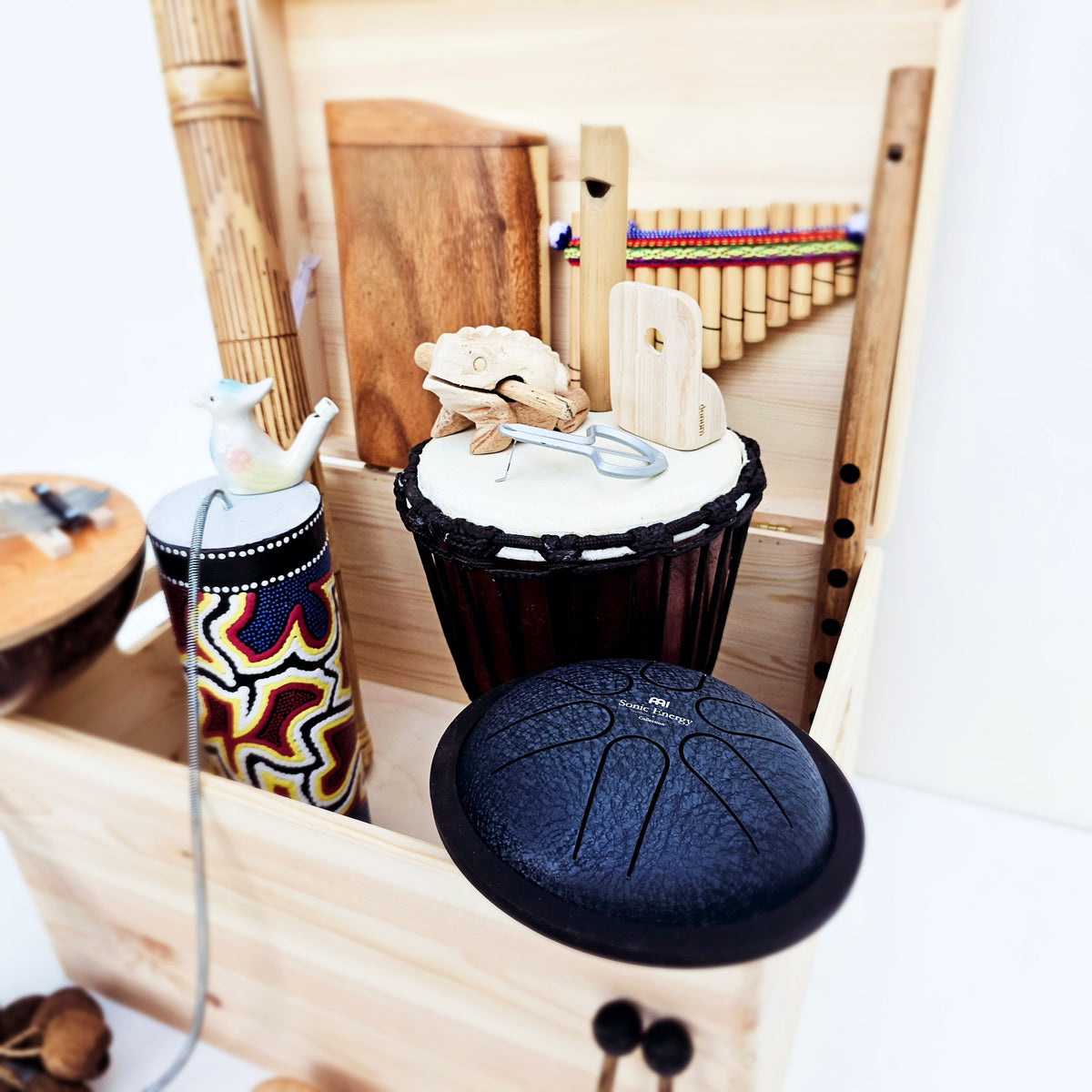 Boîte à instruments pour l&#39;éveil musical