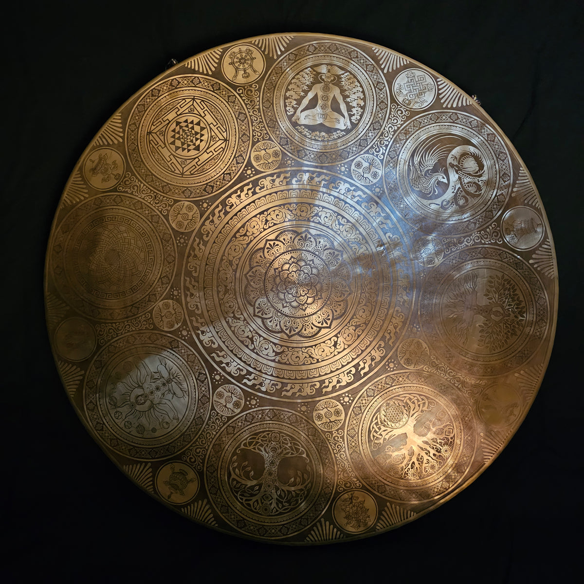 Tempelgong aus Nepal ø 70 cm