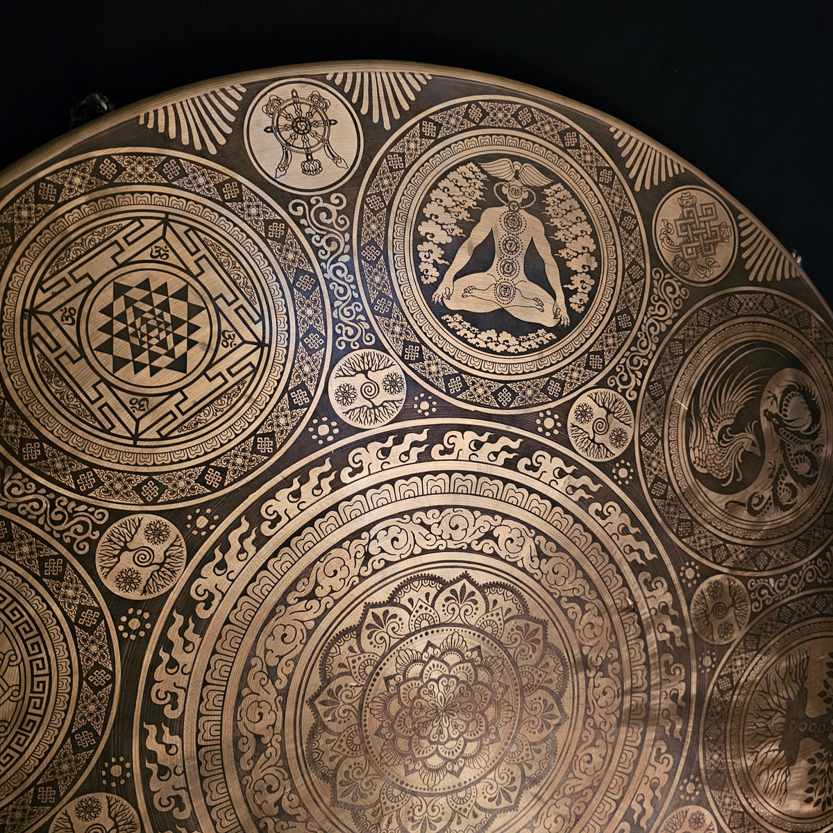 Tempelgong aus Nepal ø 70 cm