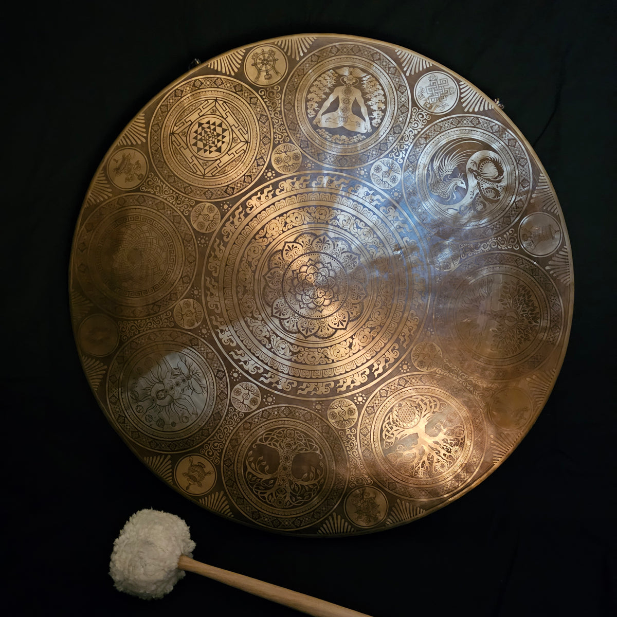 Tempelgong aus Nepal ø 70 cm