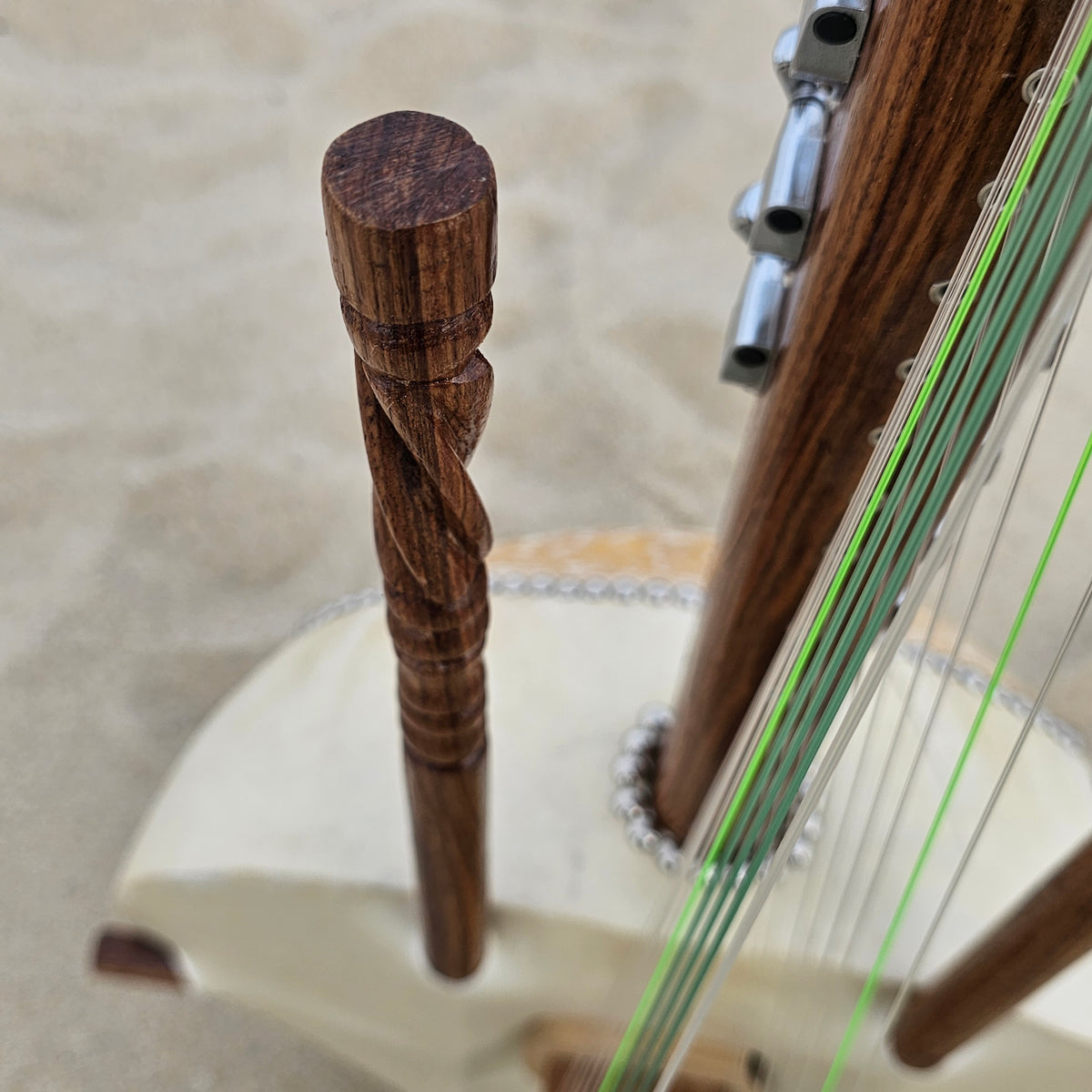 21-saitige Kora aus Gambia | Handgefertigt aus Gueni-Holz