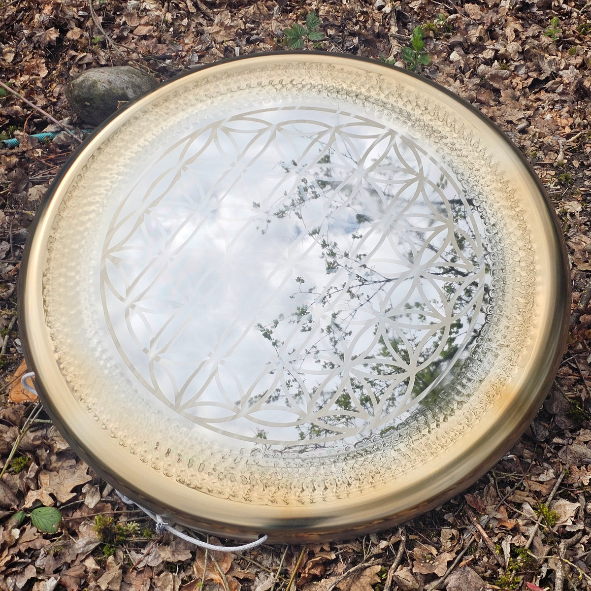 Mirrow Gong ⌀ 80 cm - Flower of life