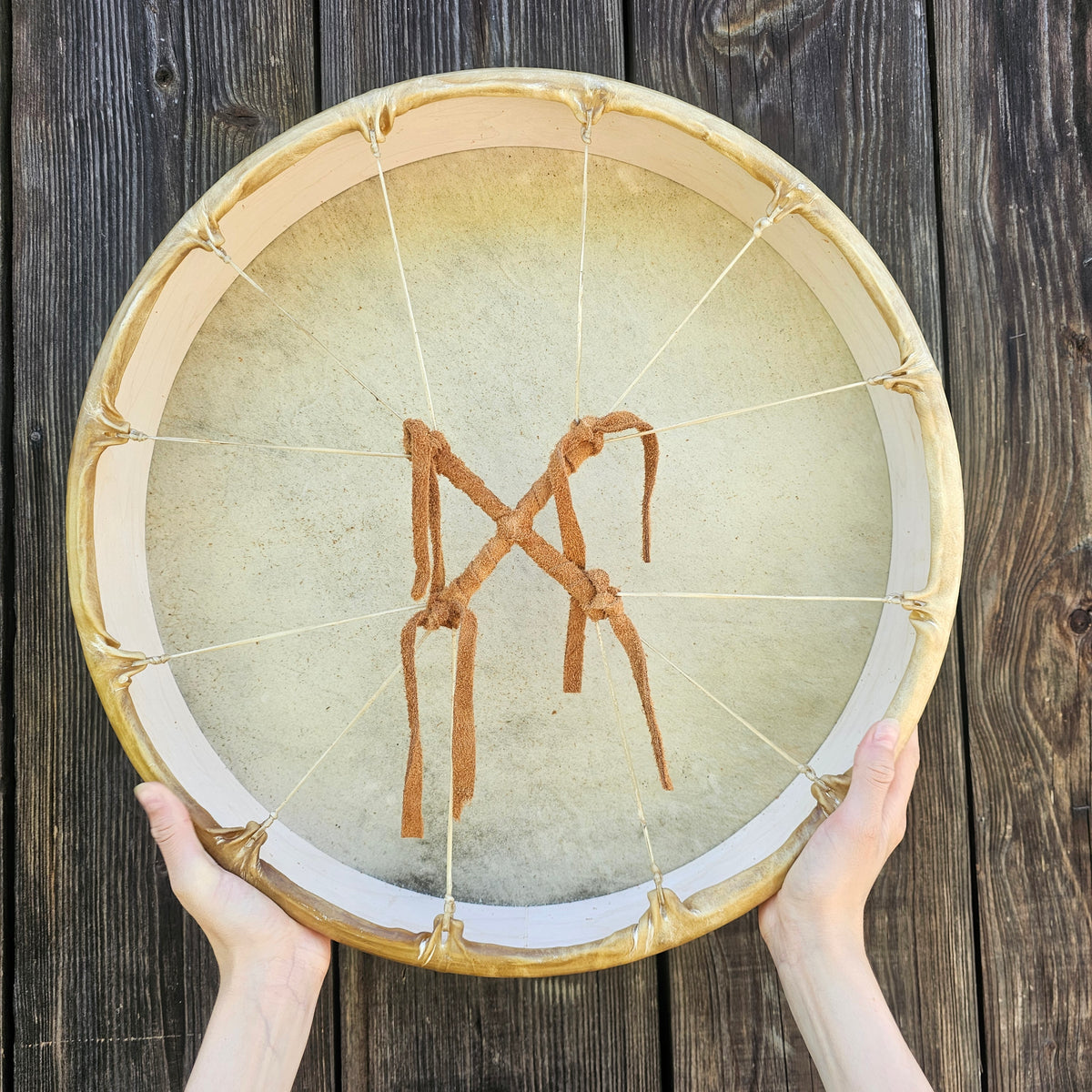 Tambour indien ø 45 cm - cerf rouge