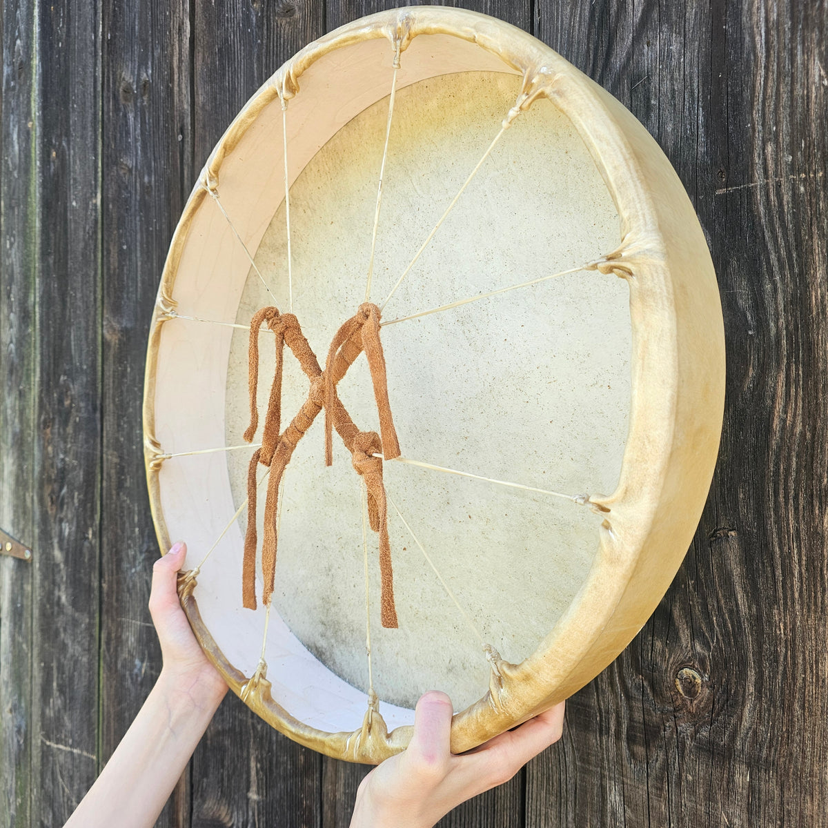 Tambour indien ø 45 cm - cerf rouge