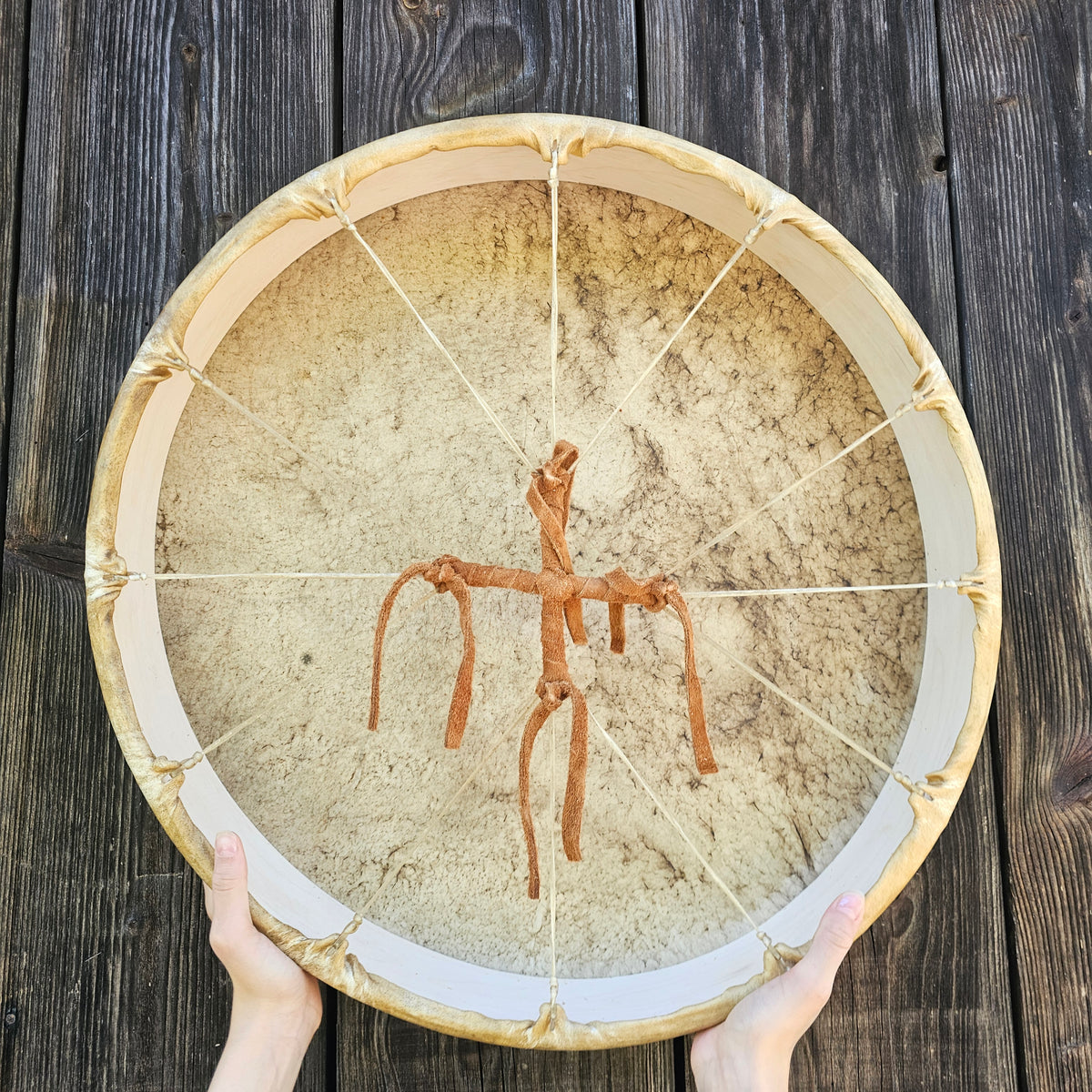 Tambour indien ø 50 cm - cerf rouge