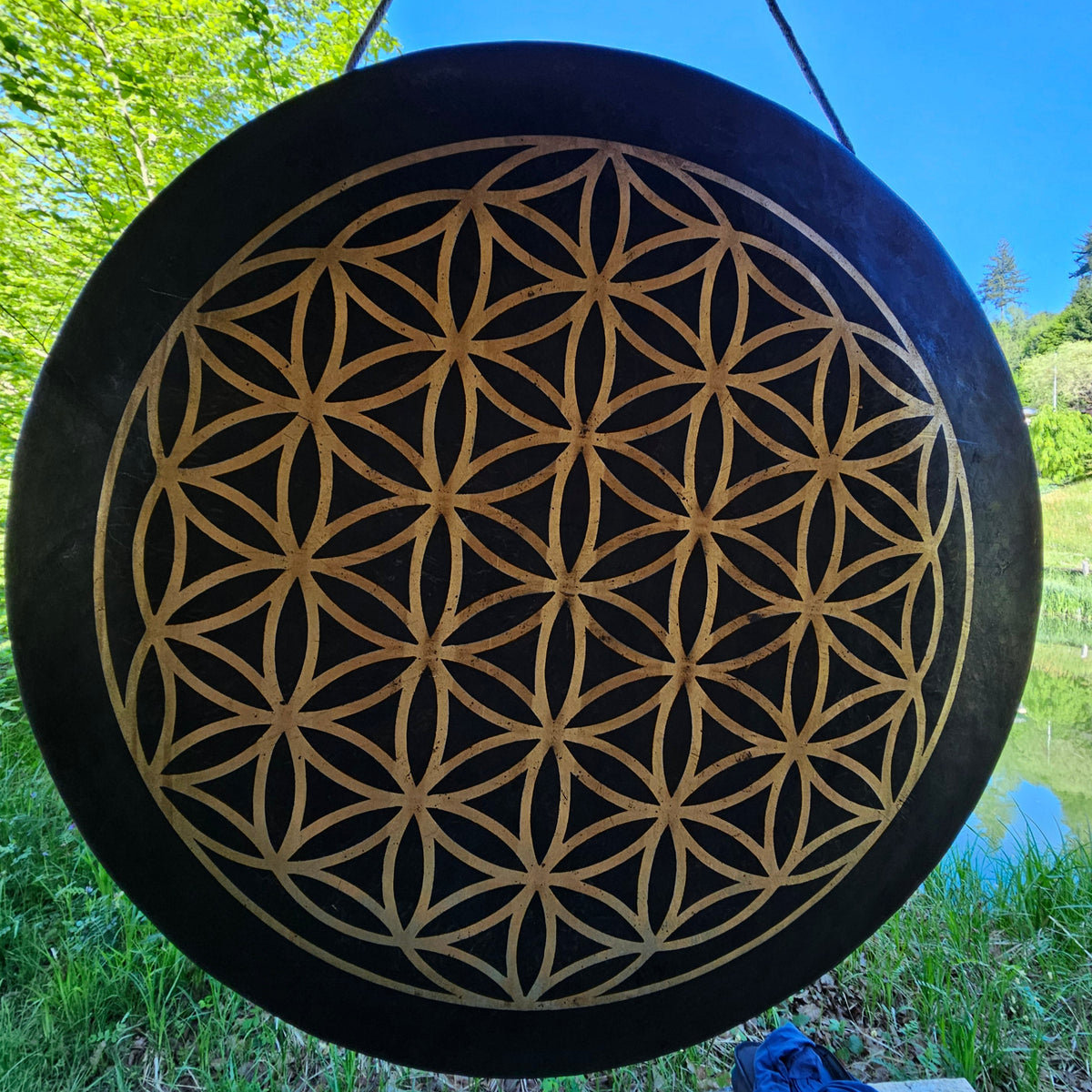 Erdgong ø 60 cm - Blume des Lebens
