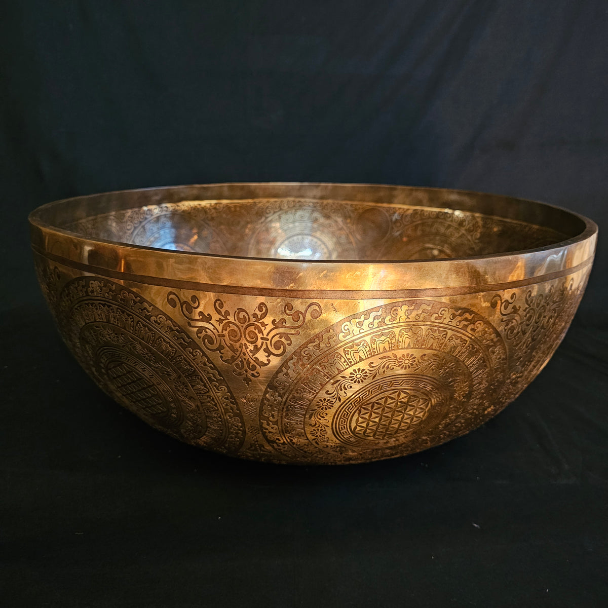 Bols chantants pour réflexologie plantaire - G 432 Hz | chakra de la gorge | 10 kg ø 52 cm