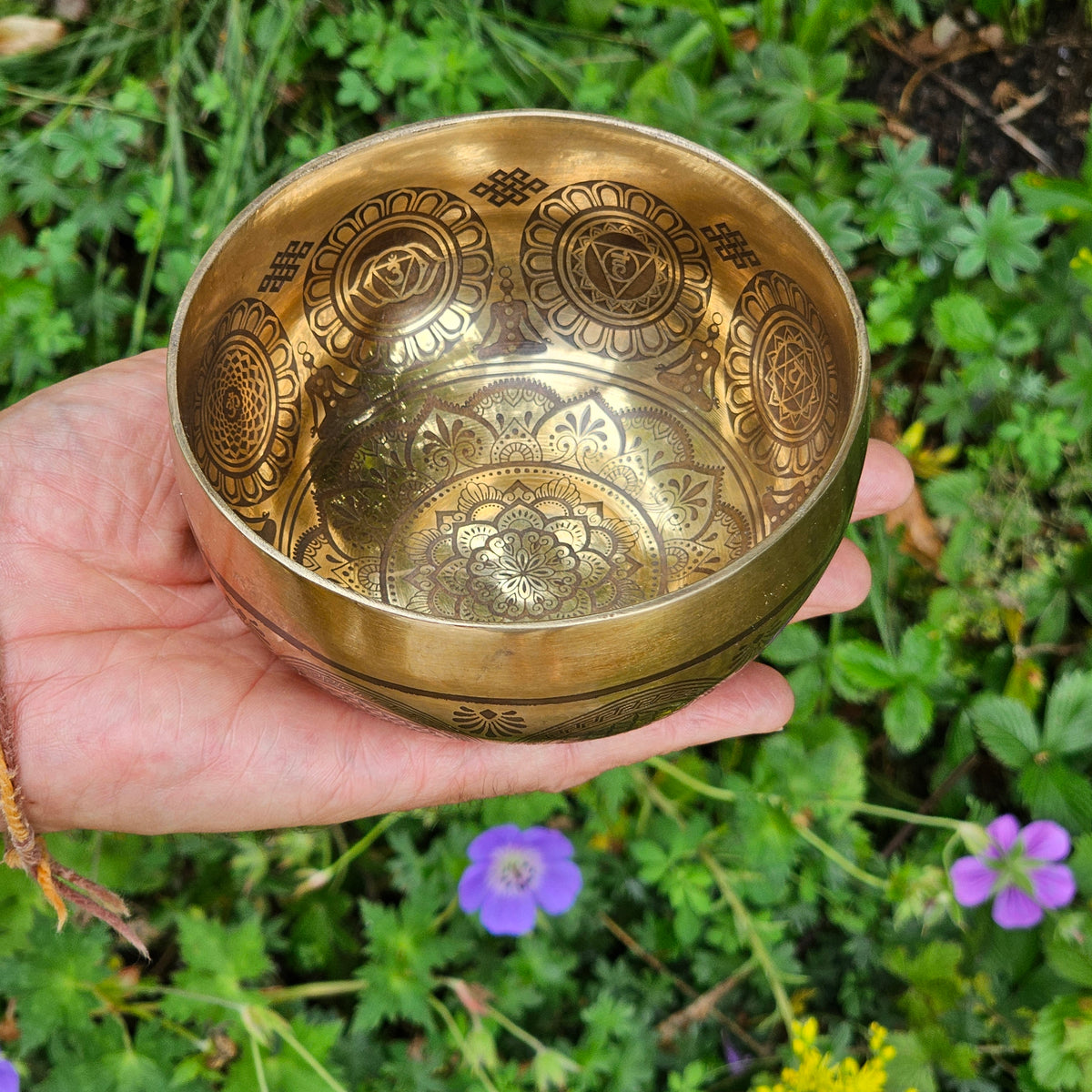 Bol chantant tibétain - Lotus ø 11.5 cm | Bb 432 Hz
