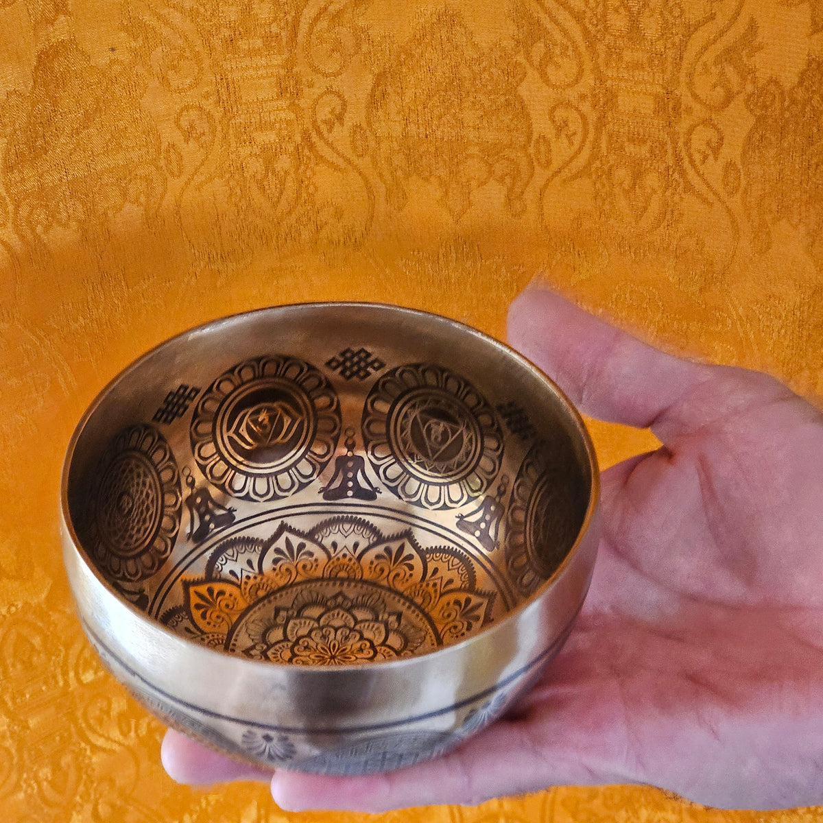 Bol chantant tibétain - Lotus ø 11.5 cm | Bb 432 Hz