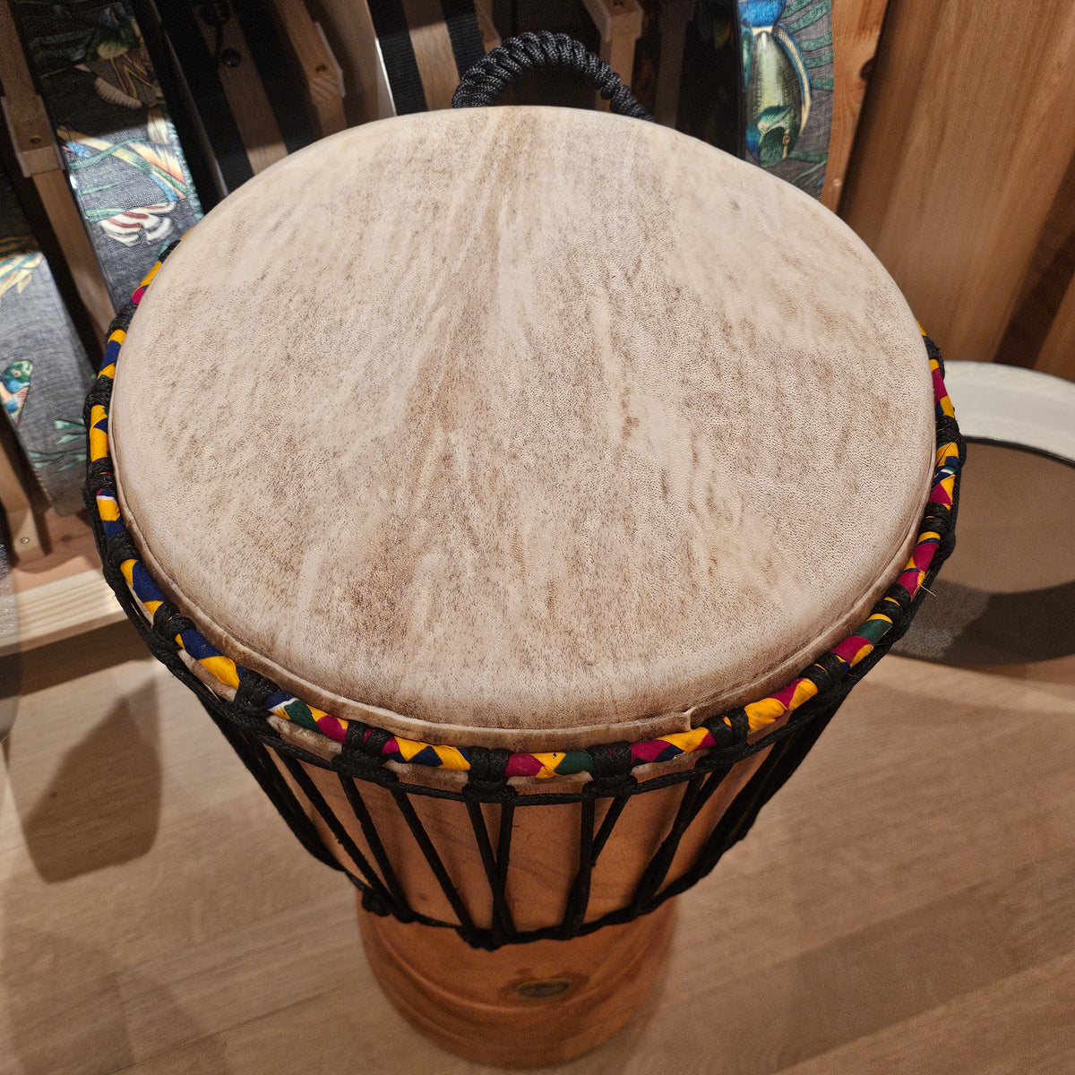 Djembé from Ghana Ø 33 cm, H 64 cm