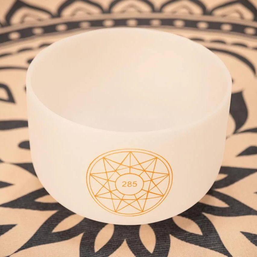 12" / 30cm Solfeggio Kristallklangschale - 285Hz / C#4