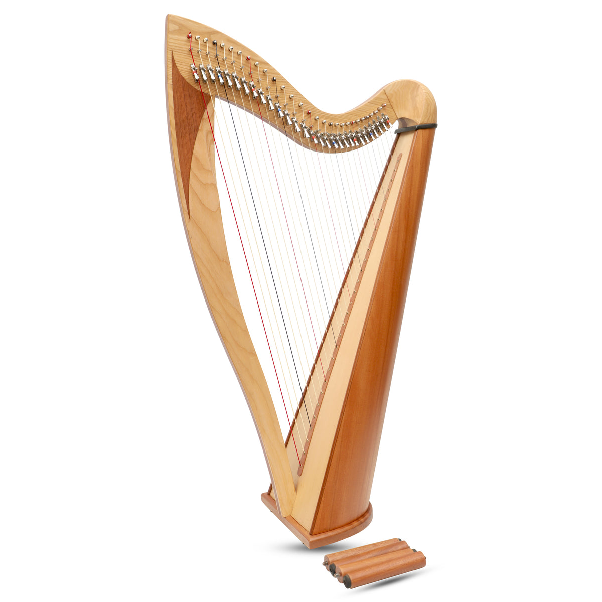 29 Saiten McHugh Atlas Harfe Roundback | Esche & Mahagoni | 4 Oktaven
