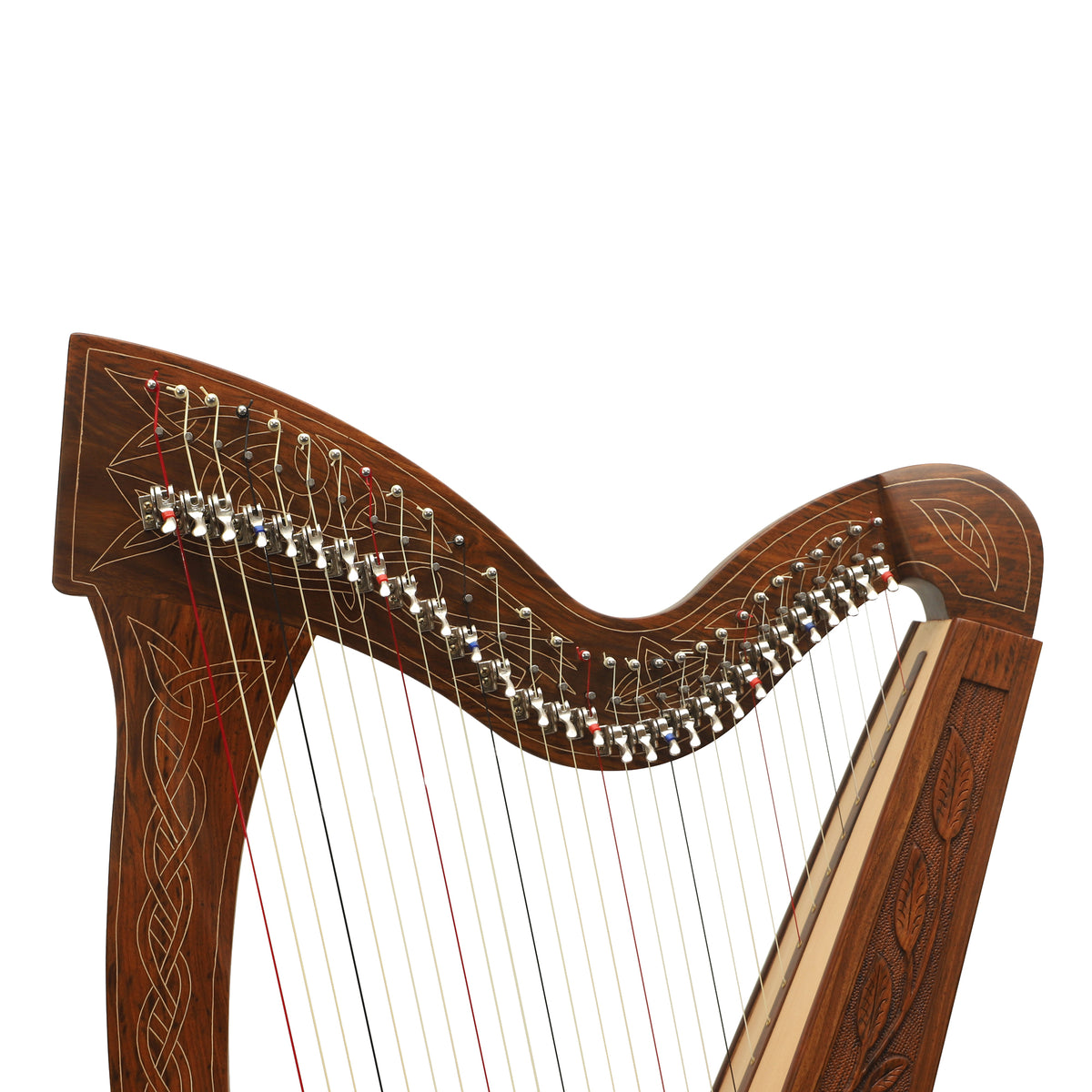29-string rosewood Boru harp | Celtic lever harp