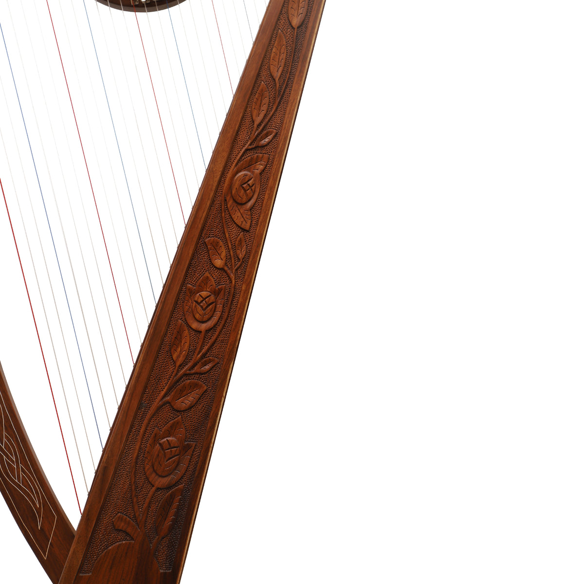 29-string rosewood Boru harp | Celtic lever harp
