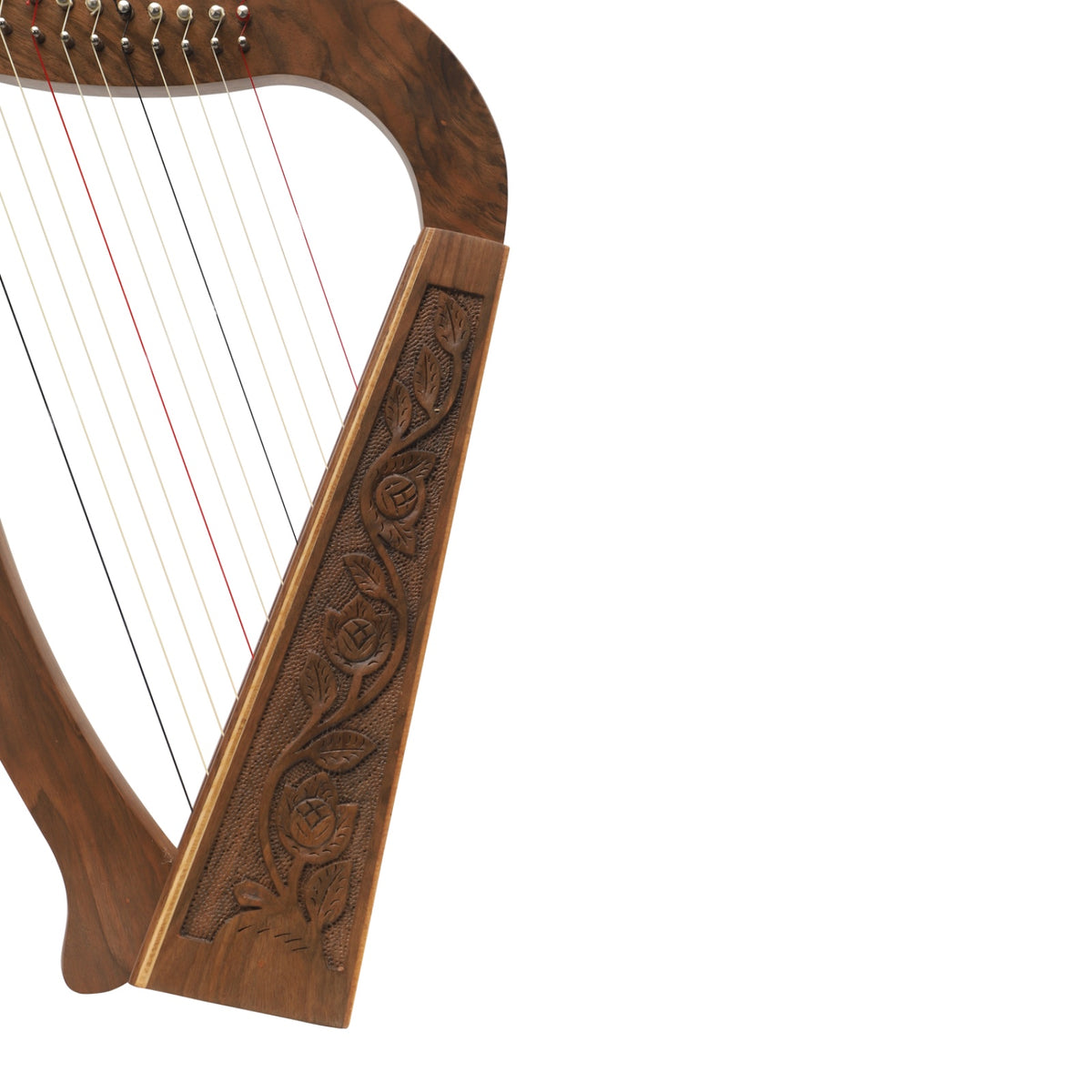 12-saitige O'Carolan Harfe | Keltische Harfe | Walnuss