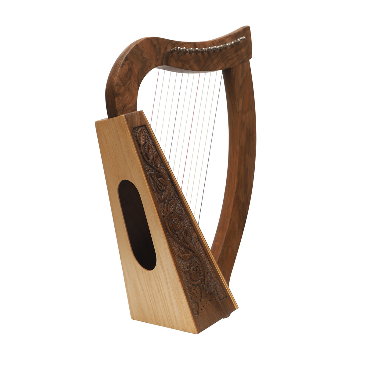 12-saitige O'Carolan Harfe | Keltische Harfe | Walnuss