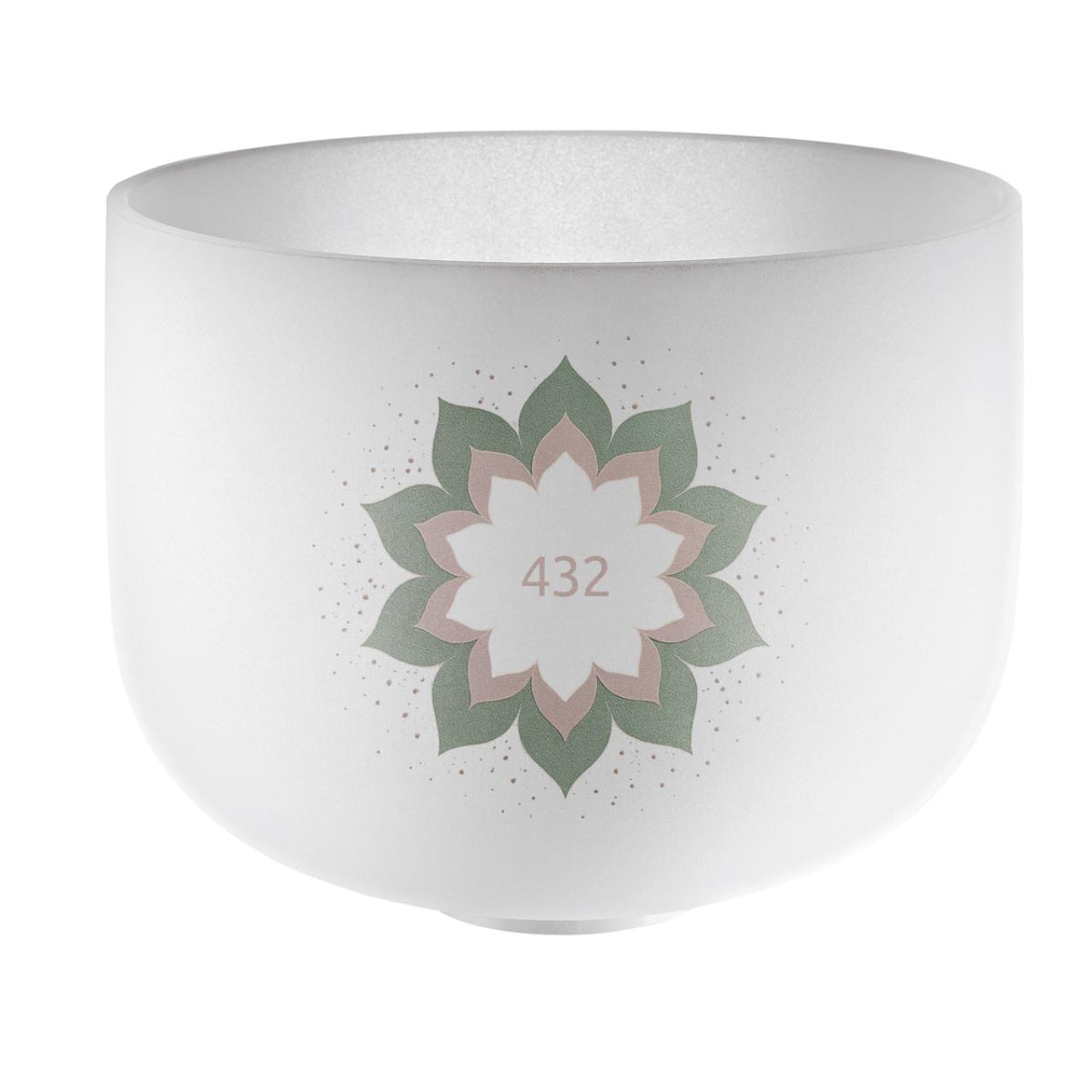 9" / 22cm Kristallklangschale 432 Hz, Lotus Blume mit Tasche