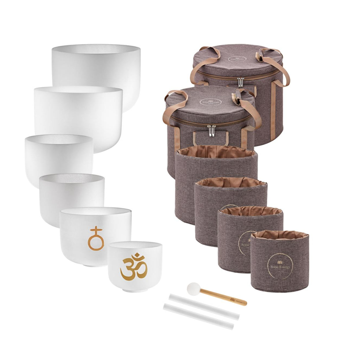 MEINL Sonic Energy Set de 6 bols chantants Om Crystal