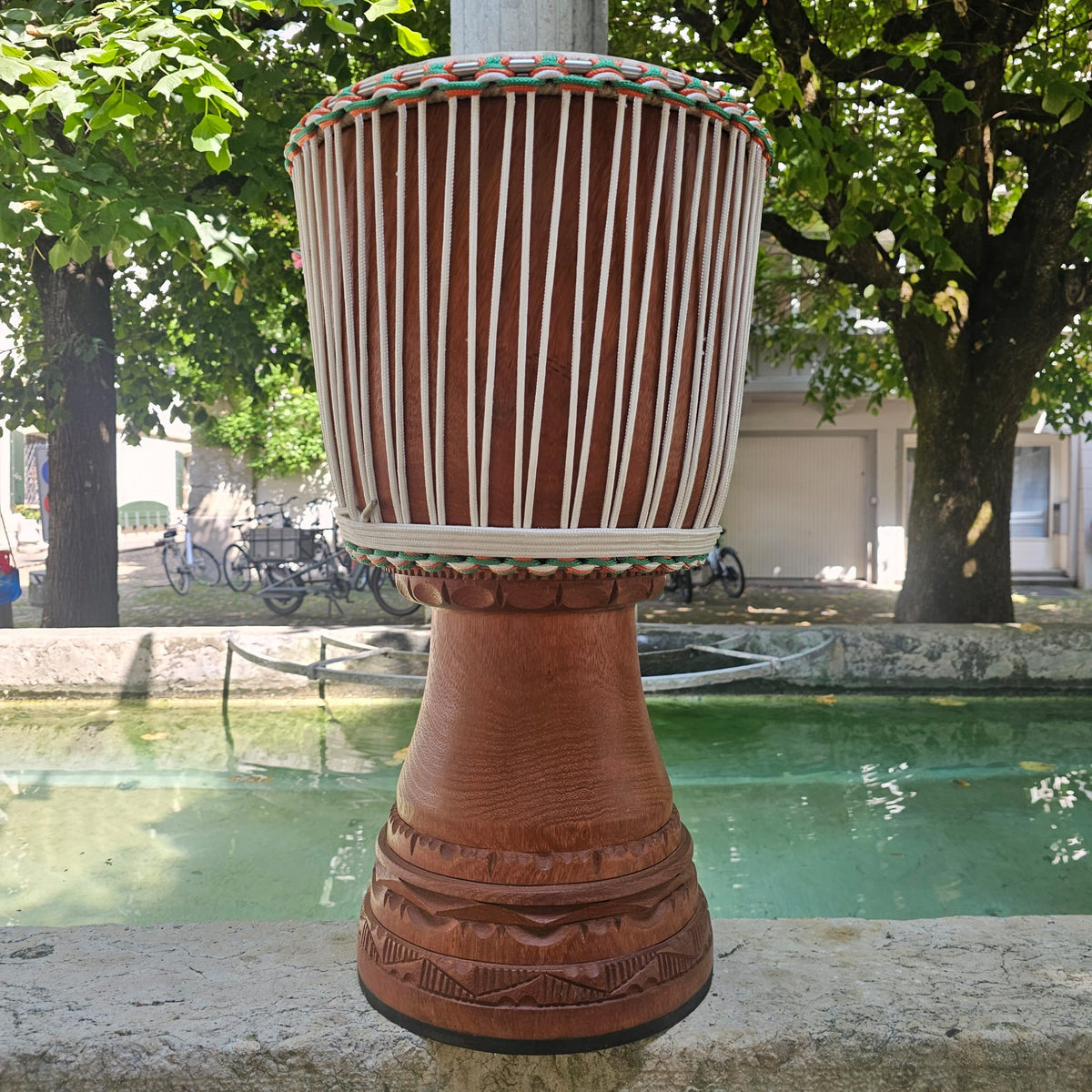 Djembé PRO de Guinée 34 Ø cm, H 65 cm