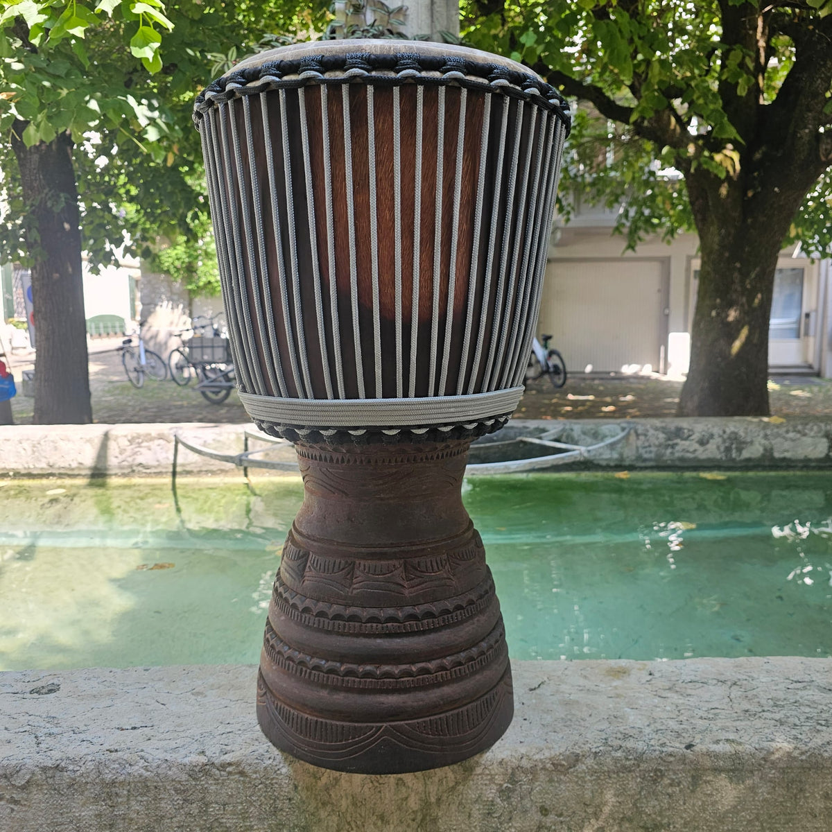 Djembé PRO du Burkina Faso 34 Ø cm, H 65 cm