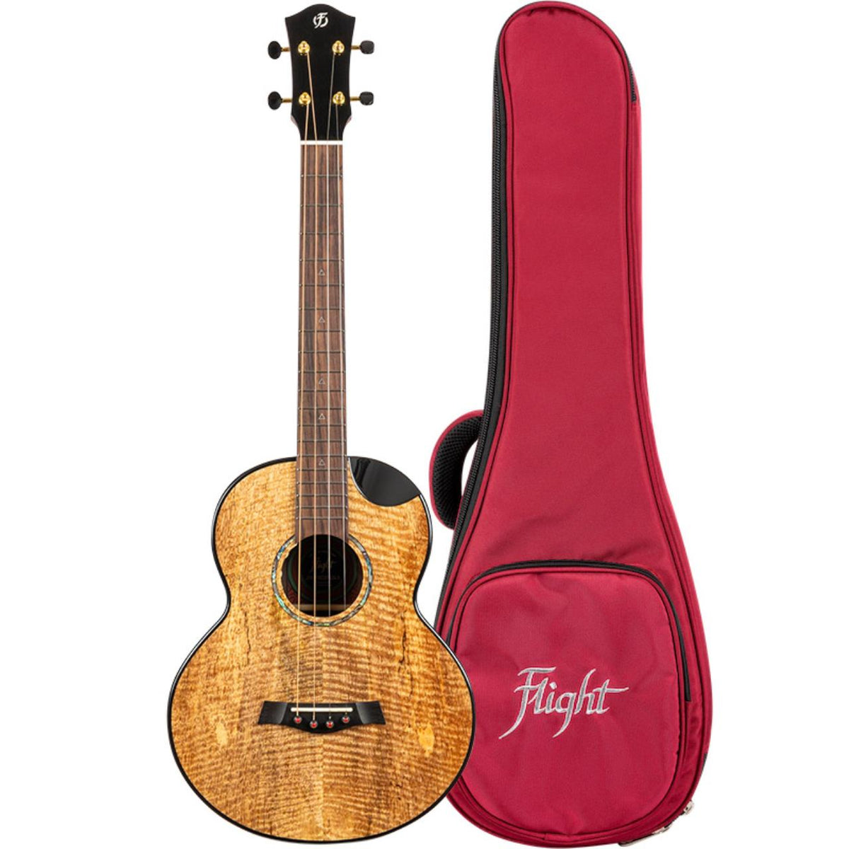 Maia Steel String Ukulele Bariton EQ-A avec étui