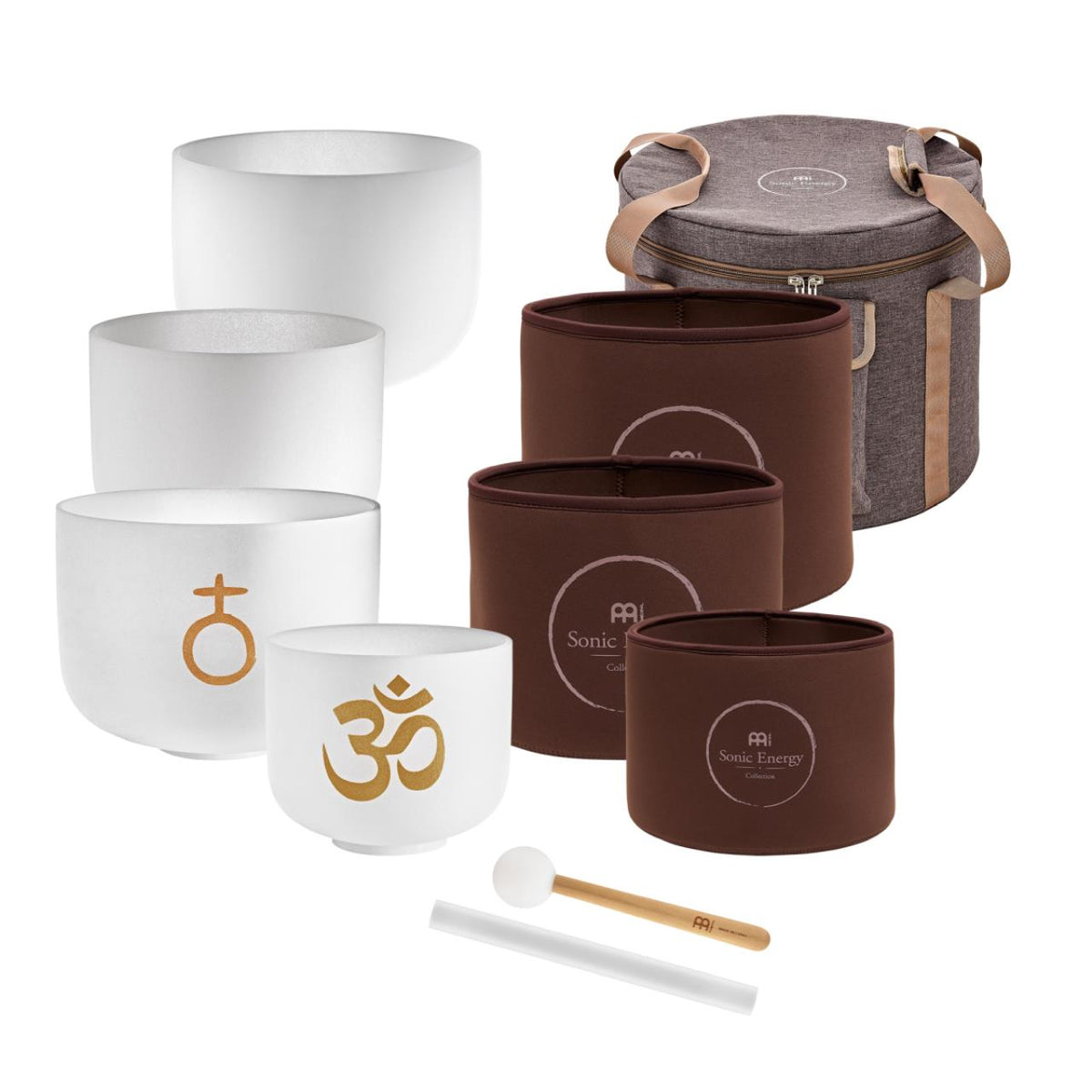 MEINL Sonic Energy Set de 4 bols chantants Om Crystal