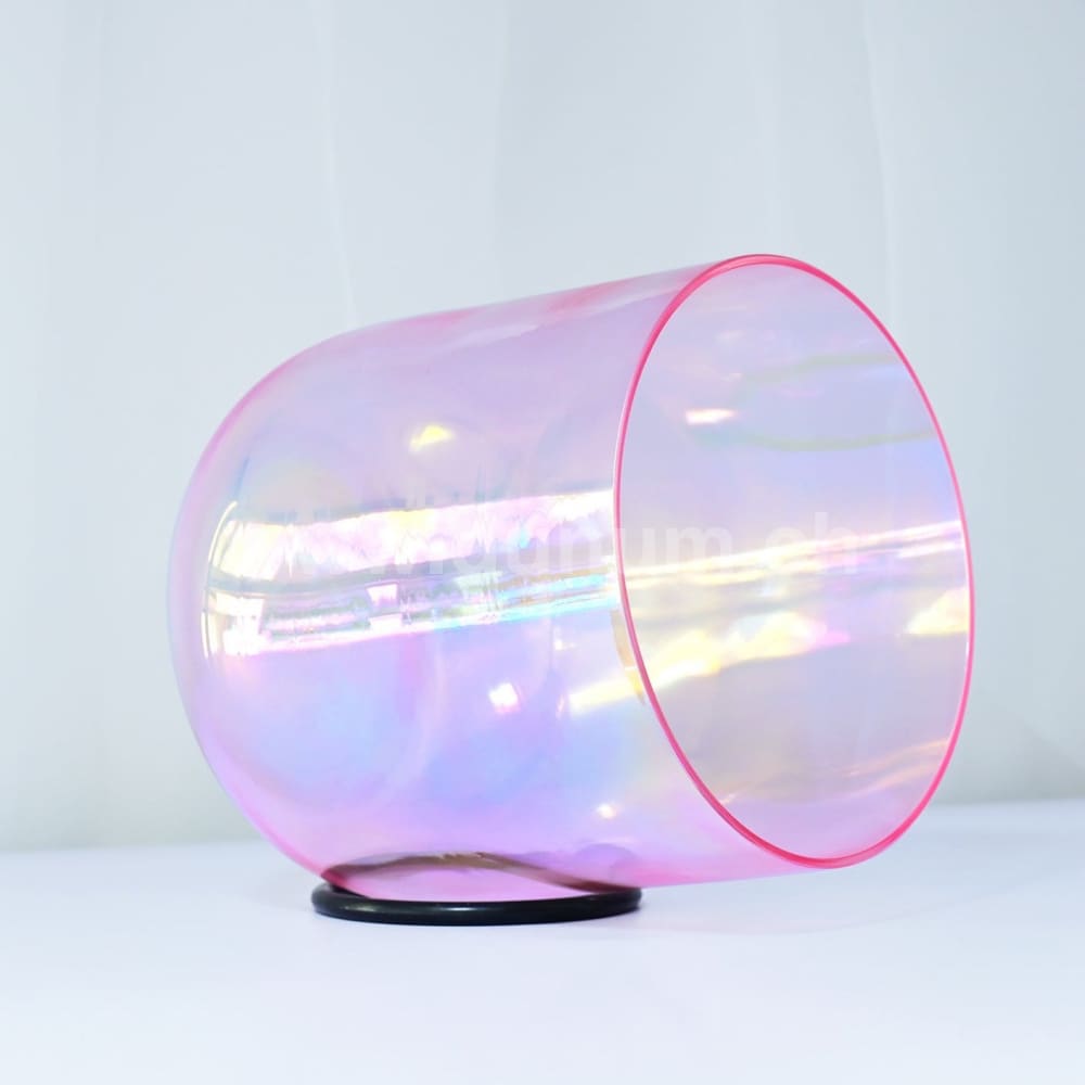 Aurora Kristallklangschale Cosmic Violet in ø 18 cm in G - Halschakra | 432Hz