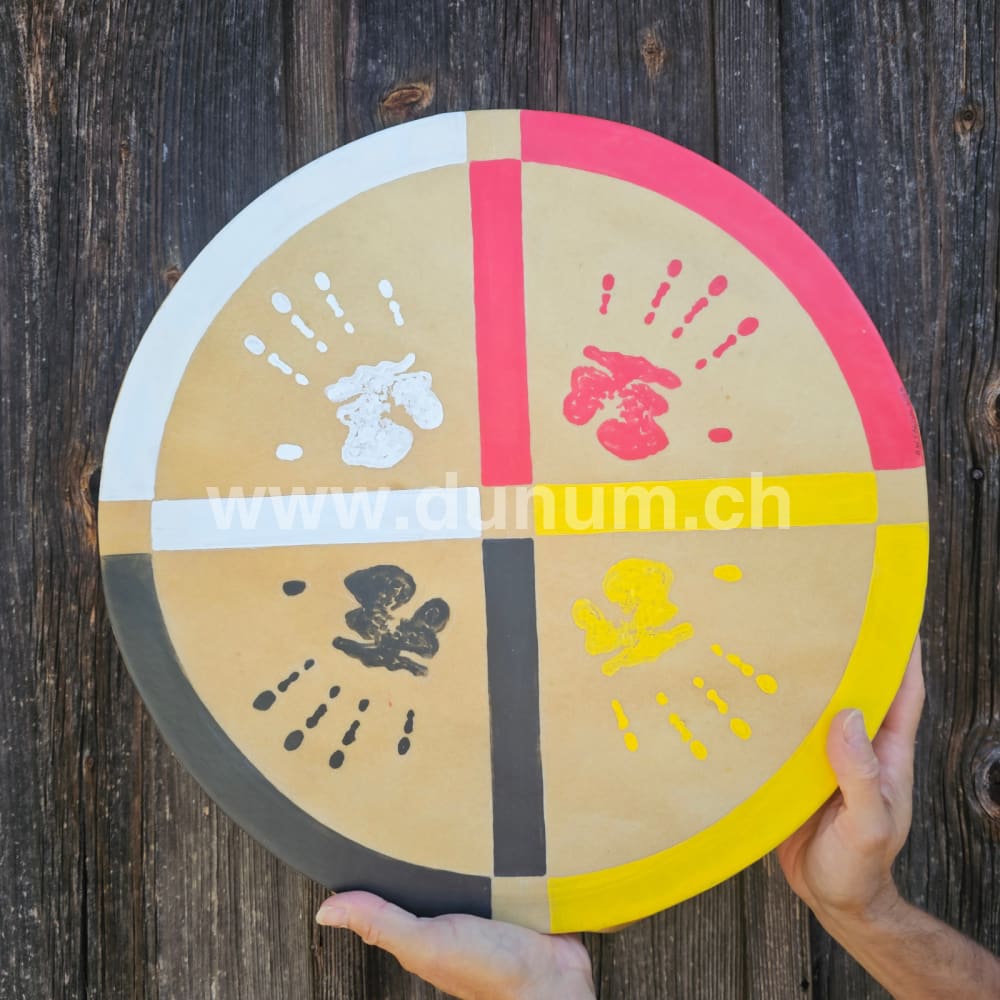 Cherokee Indianer Trommel ø 45 cm - Büffel