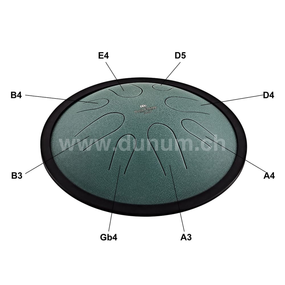 Compact Steel Tongue Drum | B Moll in 432 Hz | 8 Töne Zungentrommel