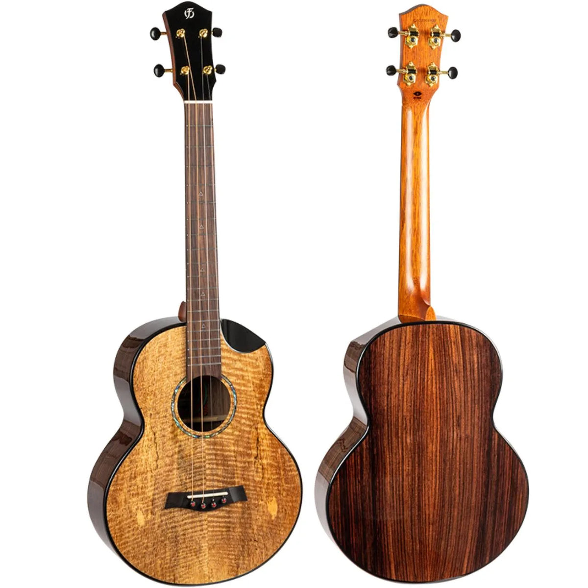 Maia Steel String Ukulele Bariton EQ-A avec étui