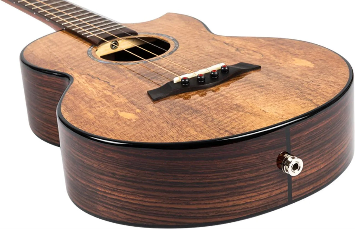 Maia Steel String Ukulele Bariton EQ-A avec étui