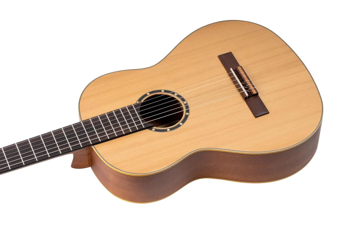 ORTEGA Family Series Pro 4/4 Classical Guitar, 6-String - Natural Cedar/Mahogany + Gig Bag